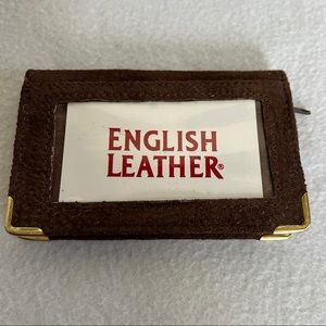 NWOT English Leather Genuine Suede ZIP Wallet